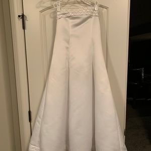 Lilac and Pearls Flower Girl Dress